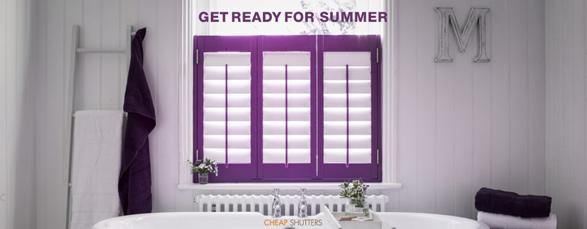 Get ready for summer with bright window shutters